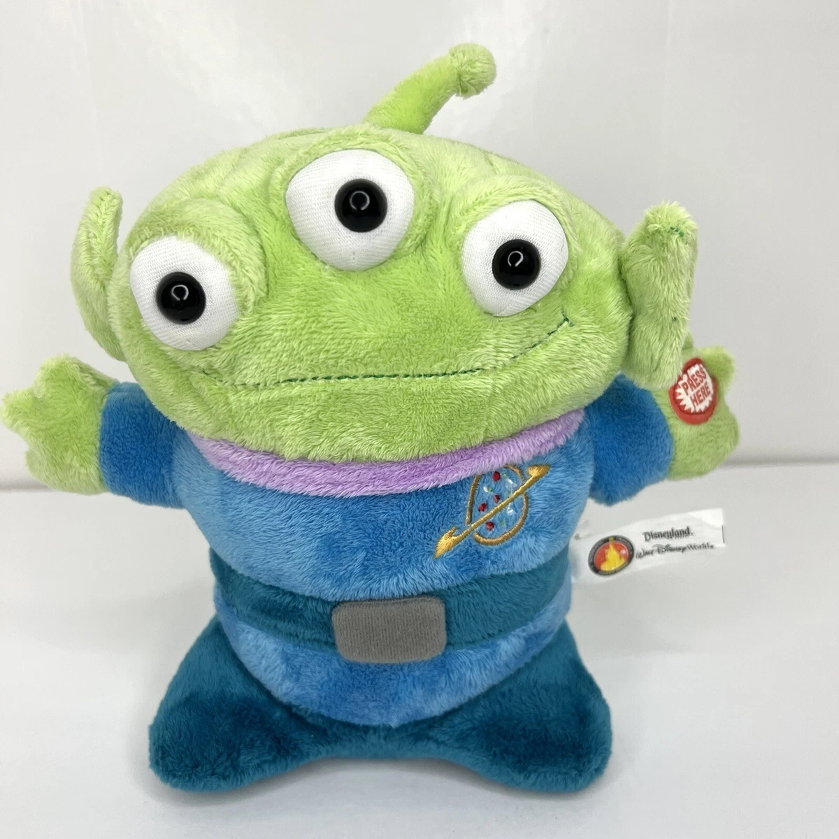 Disney Parks Little Green Man Plush Animated Toy Story Alien Talking Shaking