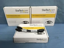 3 NEW Star Tech USBPS2PC USB to PS2 Keyboard and Mouse Adapter