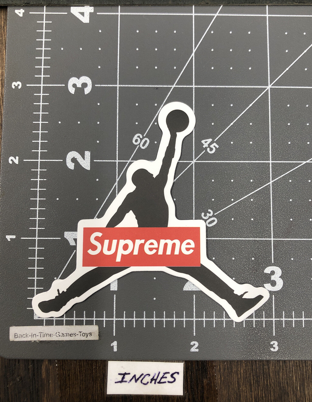 Small Michael Jordan Jump Man Logo Humor Decal Skateboard La