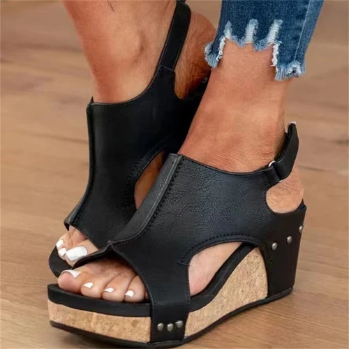 Damen Sandalen Bequeme Hausschuhe Orthopädische Peep Toe Offener Schuhe Sommer - Bild 1 von 13