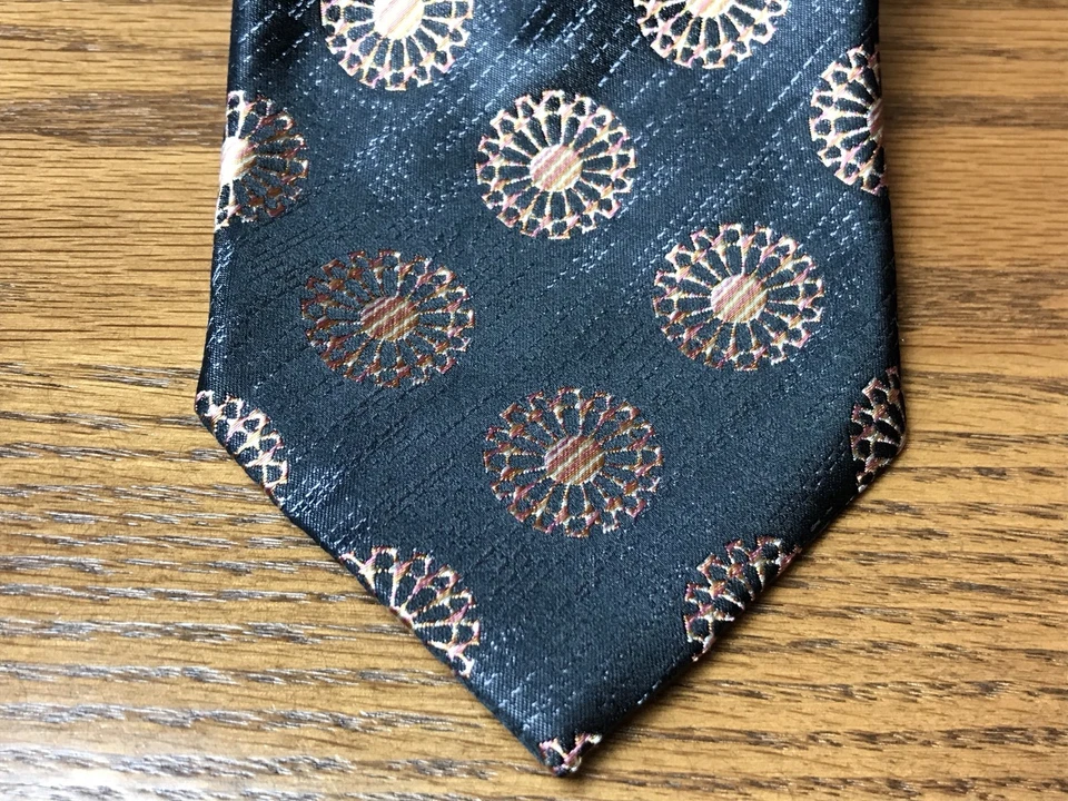 Corbata para hombre Tommy Bahama 100 % seda 4 pulgadas de ancho verde + beige floreciente 🔥 🔥 Foto 2 de 4