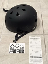 Pro Tec Full Cut and Skate Helmet XS Matte Black Size Chart In Photos