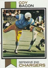 1973 Topps Football Coy Bacon Chargers Card #149 Ironton Fighting Tigers Jackson