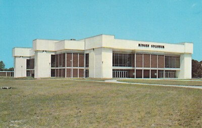 Older East Carolina University Pirates Minges Coliseum Basketball Arena Postcard