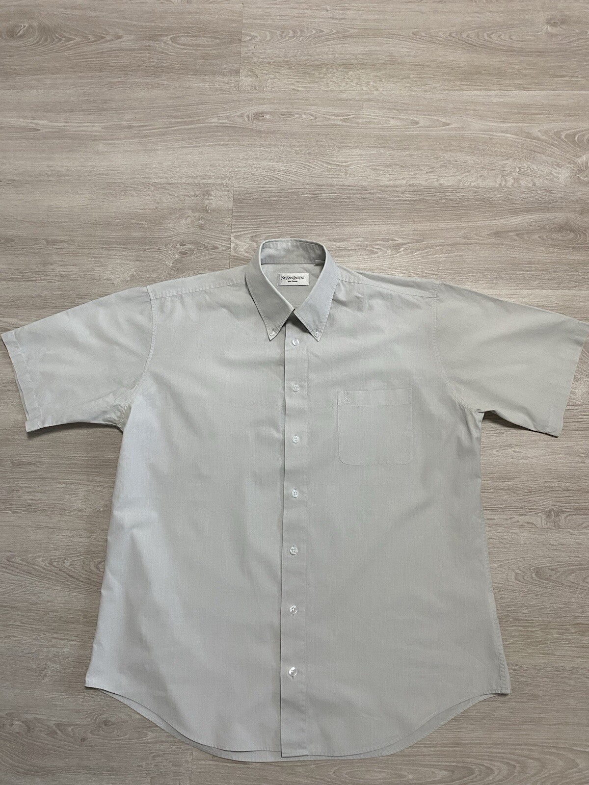 SAINT LAURENT Camicia vintage YSL piccolo logo taglia L