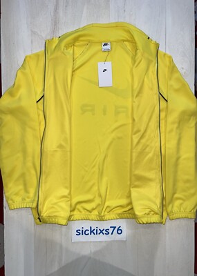 Nike Air Men's Poly-Knit Men's Jacket 'Yellow Strike' Large