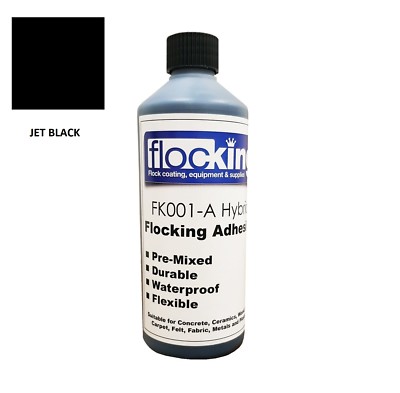 Flocking Adhesive Glue Black FLOCK Durable Brush Spray Roller Dashboard ...