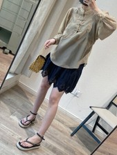 Woman Vintage Chinese Cheongsam Shirt Spring Loose Long-Sleeved Blouse