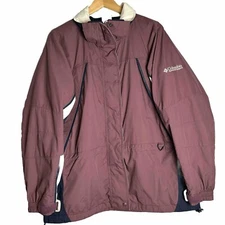 Vintage Columbia Jacket Womens Large Vertex Zip Coat Ladies USA Purple Cute B113