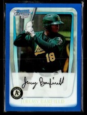 2011 Bowman #BCP3 Jeremy Barfield Chrome Prospects Blue Refractors #/250 card