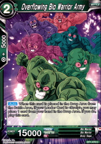 Dragonball Trading Cards BT1-078 - Overflowing Bio Warrior Army - Bild 1 von 1