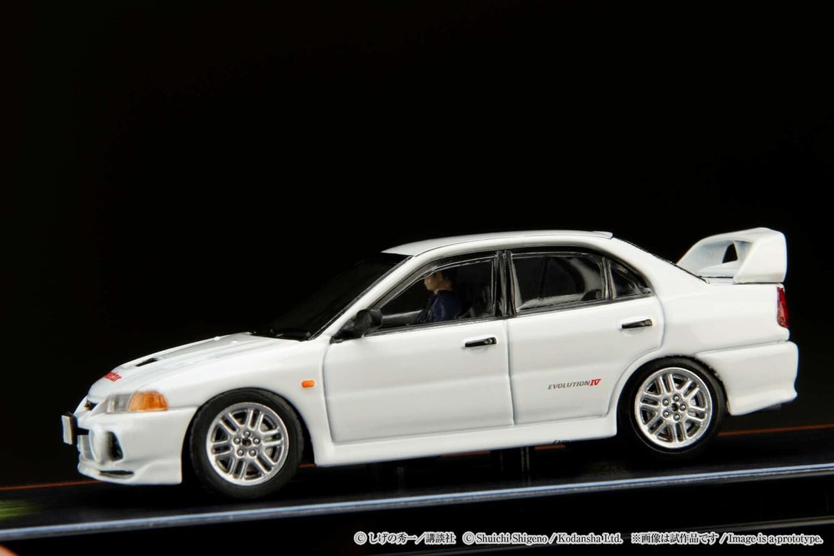 Mitsubishi Starion & Lancer WRX ミニカーセット 1/64 Mitsubishi Lancer RS Evolution IV INITIAL D SEIJI IWAKI