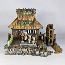 Feudal Japanese Rice Mill 28mm DnD, Wargame, Skirmish Tabletop 3d Printed