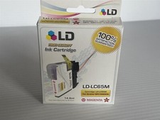 LD LC65M Magenta Ink Cartridge for Brother MFC-5890CN MFC-5895CW MFC-6490CW New
