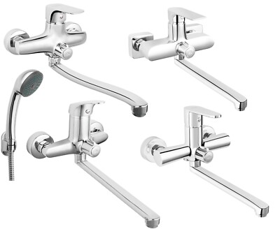 Wandarmatur mit Umsteller Küchenarmatur mit Brauseanschluss Schwenkauslauf