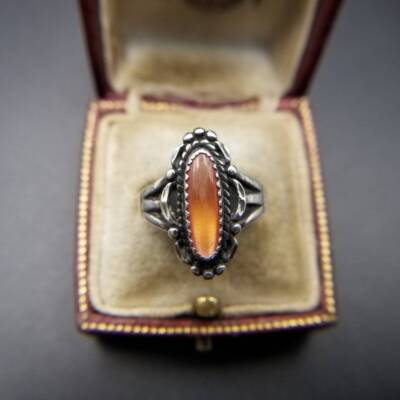 Wheeler Manufacturing Co. Orange Resin Navajo Style Vintage