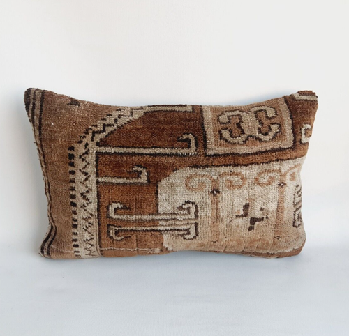 Rug Pillow Cover 16x24 in Turkey Pillow Handmade Carpet Pillow Cover - Picture 8 of 9