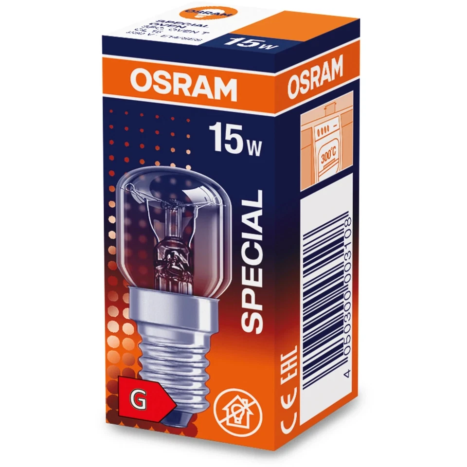 4x Osram Special Oven T 15W E14 Backofen Ofen 2700K EEK:G (Spektrum A-G) - Bild 3 von 4