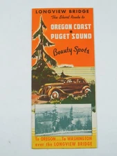 LONGVIEW BRIDGE SHORT ROUTE TO OREGON COAST PUGET SOUND PAMPHLET