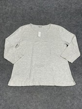 Talbots Sweater Womens Large L Beige Pullover Top Knit 3/4 Sleeve Comfort Solid