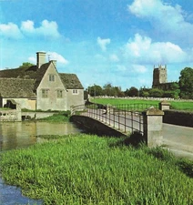 Fairford Gloucestershire Vintage Print Colour Picture 1973 CBOTC#33