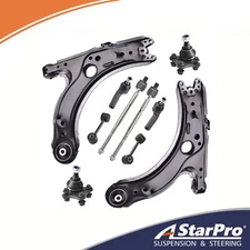 10pc Control Arm Ball Joint Sway Bar Tierod Kit for Volkswagen Beetle Golf Jetta