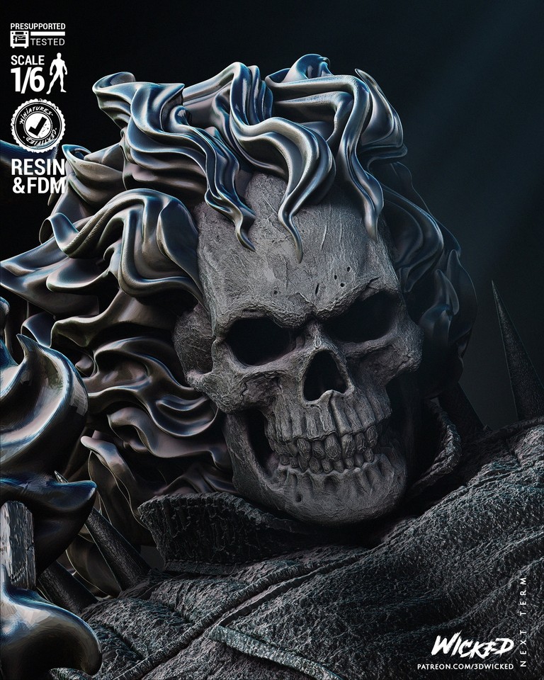Danny Ketch Ghost Rider (Fan Art) - 6 or 12 scale - 3D Print kit | eBay UK