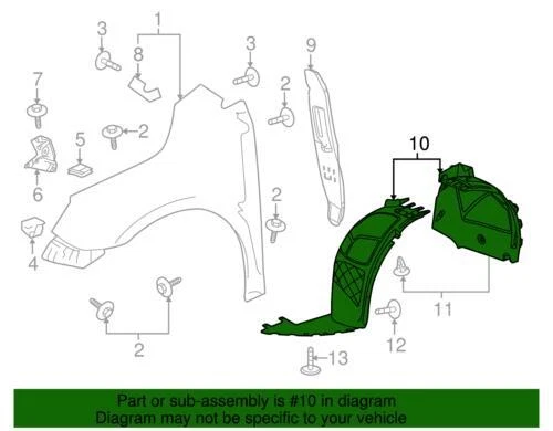 Revestimiento de rueda delantera derecha genuino GM 2010-2013 Buick LaCrosse 20907204 Foto 2 de 2