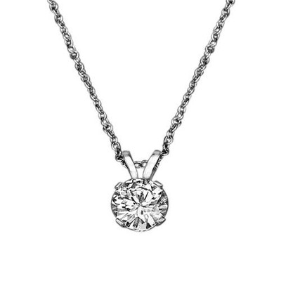 Schmuck Diamant Anhänger 1 Karat rund F/VS2 950 Platin