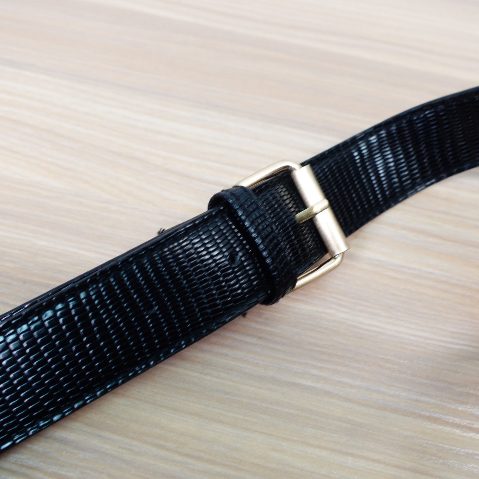 Lizard Bag Strap Replacement Black Crossbody Shou… - image 2