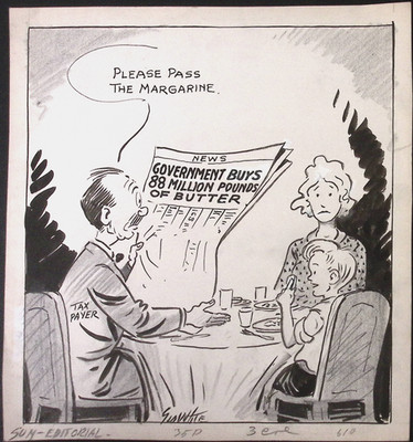 Government Buys 88 Million Pounds Butter George White Tampa Tribune Drawing