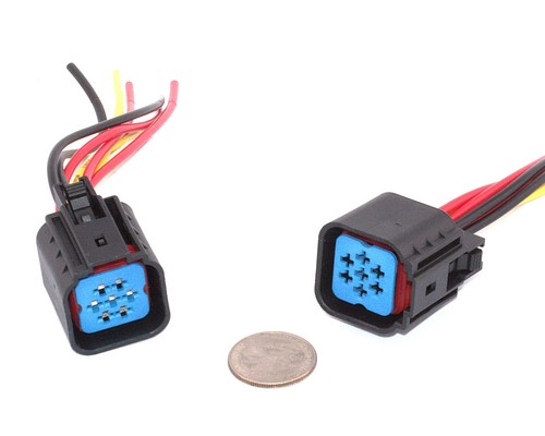 7-Wire Headlight Female Connector Plug Kit for Lincoln 05–11 - Picture 4 of 5