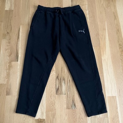 Puma Sweatpants Men s L Blue Athletic Lined Sweats Pockets & Drawstring