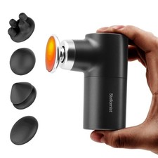 Mini Massage Gun with Heat, Deep Tissue Massage Gun, Portable Percussion Musc...