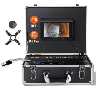 Plumber Sewer Camera 165ft Cable, 7in Screen for Drain Pipe
