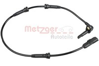 Sensor Raddrehzahl Vorne Metzger 09001209 FÜR Dacia Renault Raddrehzahlsensor