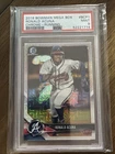 2018 Bowman Mega Box Chrome Ronald Acuna Jr Mojo Refractor Card Graded PSA 9