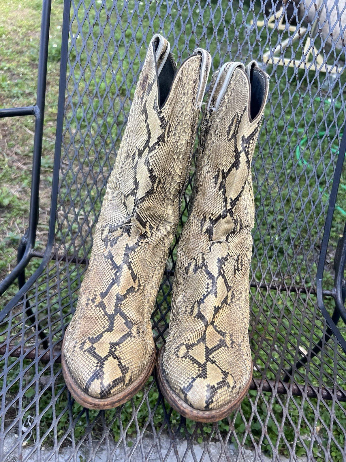 Full Natural Brown Genuine Snakeskin Python Men C… - image 22