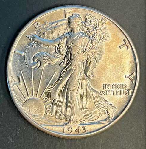 1943 Uncirculated Liberty Walking Half Dollar High Grade