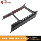 Carbon Fiber Gear Shift Panel Cup Holder Trim For Ford F150 F250 F350 F450 15-20