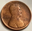 1911 Lincoln Wheat Cent Philadelphia Mint Early Series Circulated Penny BN864