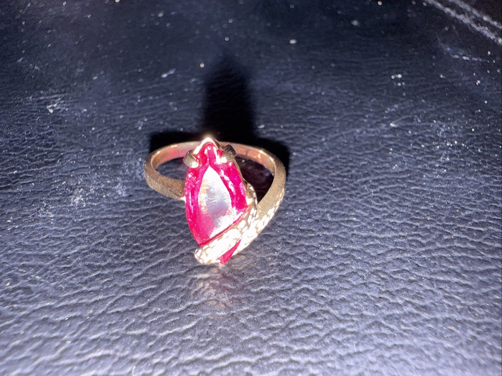 Antique Ruby 24K Ring - image 5