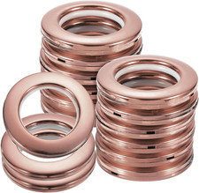 16Pcs Curtain Grommets, 1-5/7" 42 Mm ID Window Curtain Panels Eyelet Rings Low-