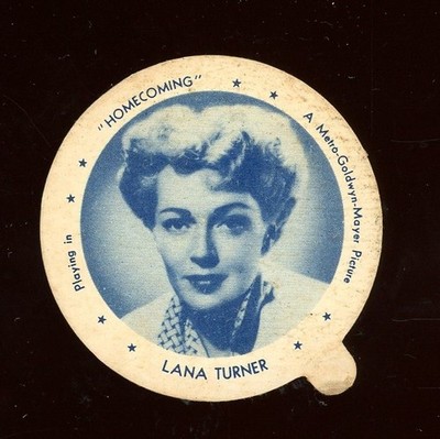 1948 F5-14 Dixie Lids Movie Stars #24 Lana Turner VG *d2