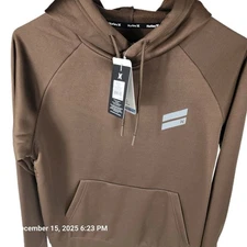 Hurley Hoodie Men's Small Performance Exist Slash Sweatshirt Brown New Tags 