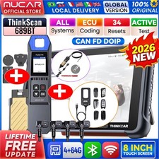 ThinkScan 689BT Car Diagnostic Tool Bidirectional OBD2 Scanner TPMS KEY Programm