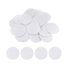 100pcs Round Felt Circles 50mm 2" Craft Felt Pads Non-Woven Fabric Pad White
