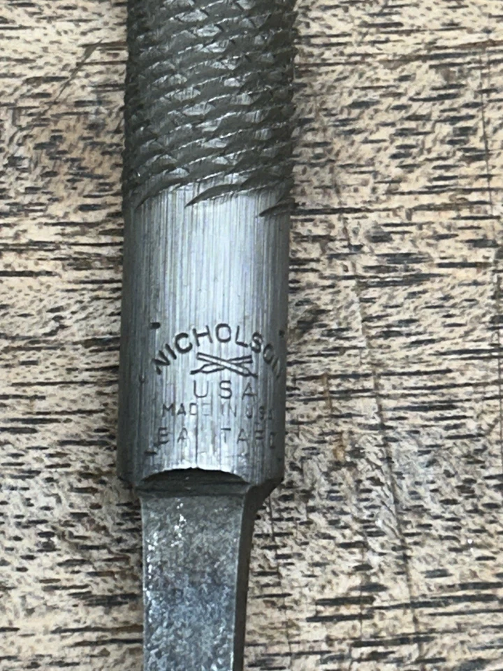 3 Vintage 15”& 12" Metal Files Nicholson & Horseshoe Arcade ~ Estate Find - Image 2 of 4