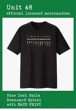 Nine Inch Nails - Downward Spiral - Black T-Shirt with BACK PRINT Official Merch