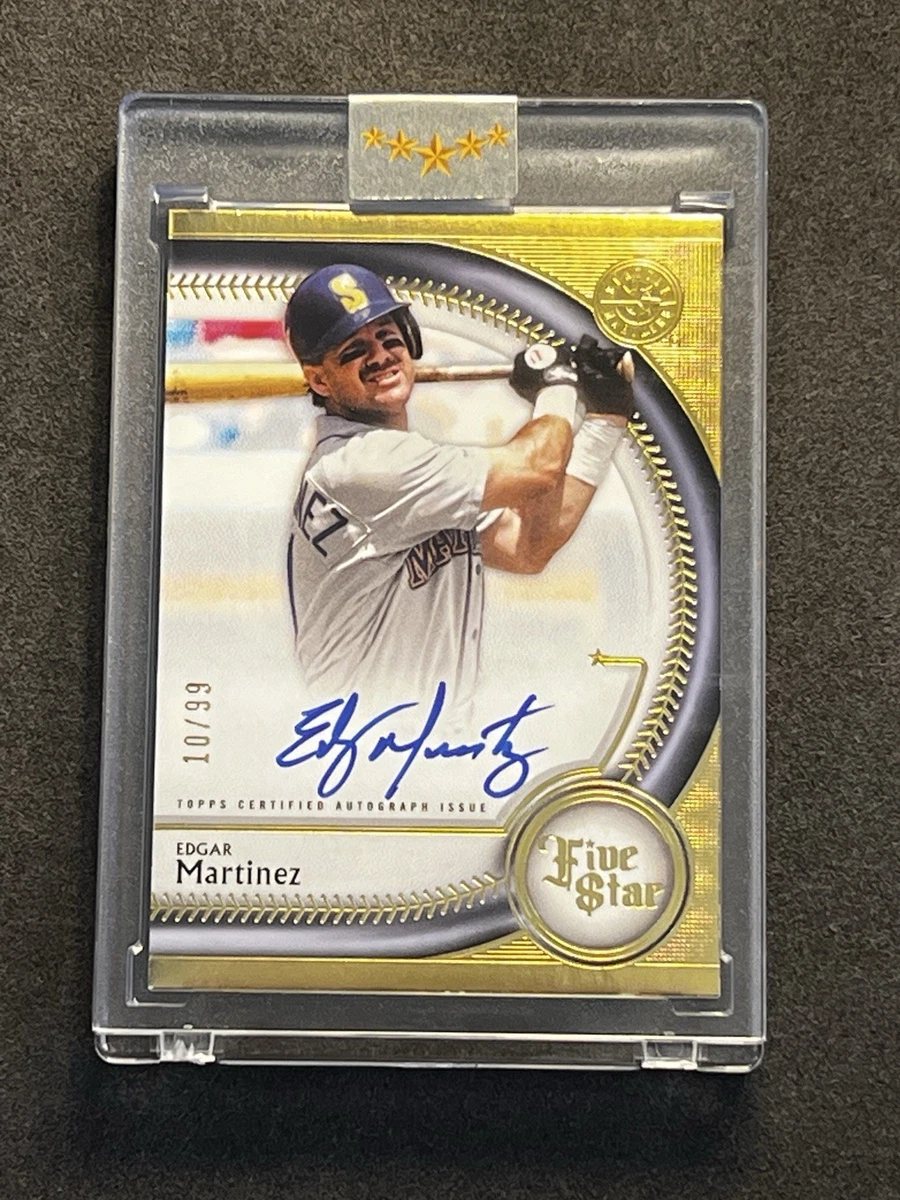EDGER MARTINS THE TIME MACHINE サイン入り Edgar Martinez Baseball Serial Numbered Sports Trading Cards